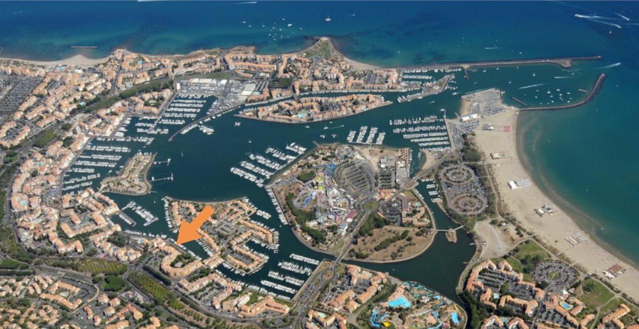 Cap Capistol Studio Le Cap D'Agde Vue Port Bagian luar foto
